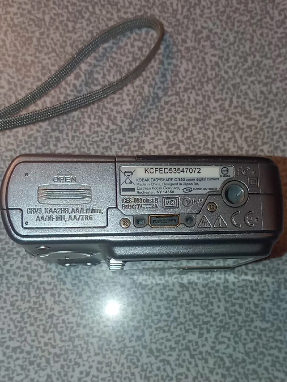 Kodak EasyShare C340 Compact Digital Camera - Silver